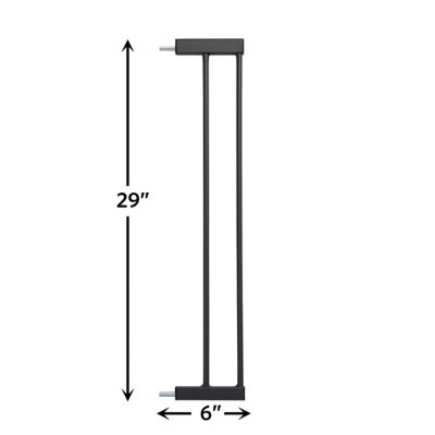 Image showing  6 in. Graphite Extension Glow Steel Gate 29 in.