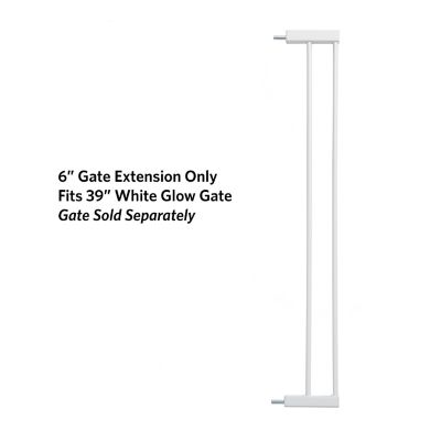 Image showing  6 in. White Extension Glow Steel Gate 39 in.