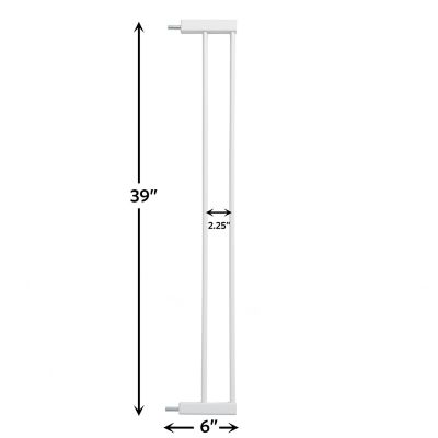 Image showing  6 in. White Extension Glow Steel Gate 39 in.