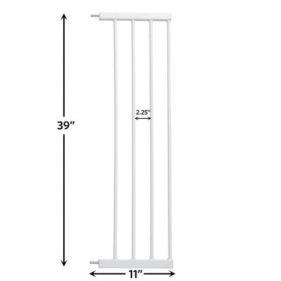 Image showing  11 in. White Extension Glow Steel Gate 39 in.