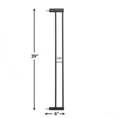 Image showing  6 in. Graphite Extension Glow Steel Gate 39 in.
