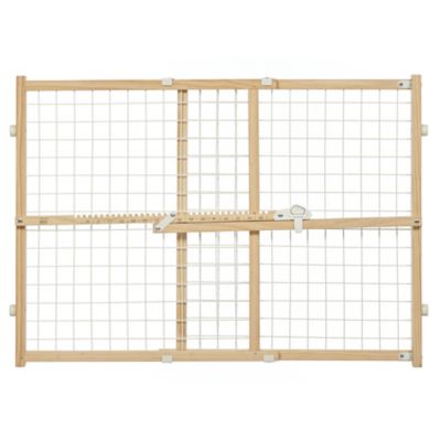 MidWest Homes for Pets Wood Gate 24 in. Wire Mesh Up To 41 in.