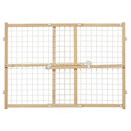 MidWest Homes for Pets Wood Gate 24 in. Wire Mesh Up To 41 in.