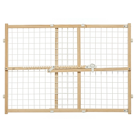 MidWest Homes for Pets Wood Gate 24 in. Wire Mesh Up To 41 in.