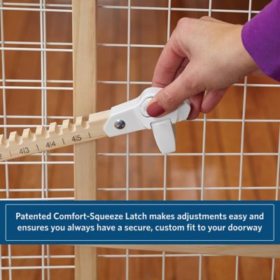 Image showing  Wood Gate 24 in. Wire Mesh Up To 41 in.