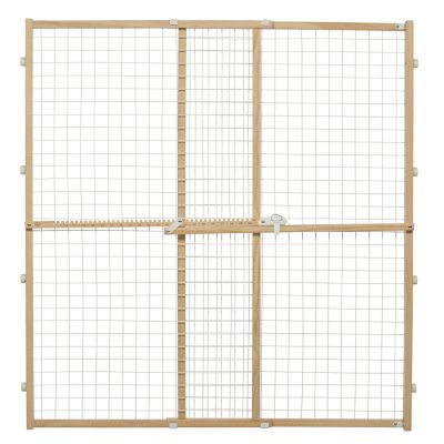 MidWest Homes for Pets Wood Gate 44 in. Wire Mesh Up To 50 in.