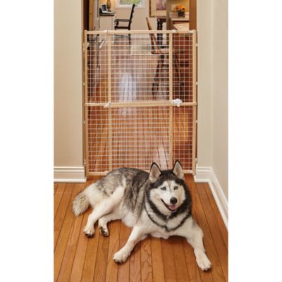 Image showing  Wood Gate 44 in. Wire Mesh Up To 50 in.