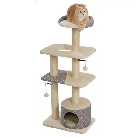 MidWest Homes for Pets Feline Nuvo Cat Furniture Tower Style Cat Trees & Condos