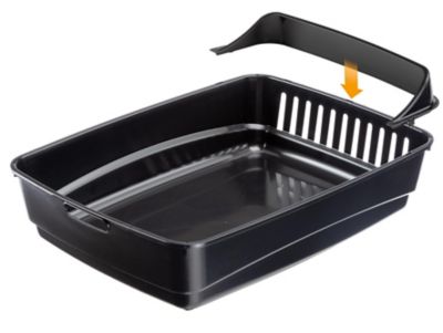 Image showing  Ariel Cat Litter Box, Red