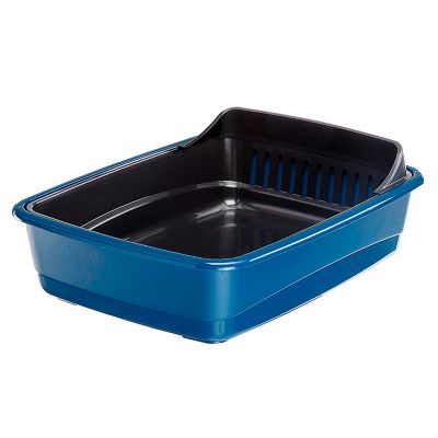 Ferplast Ariel Cat Litter Box, Blue