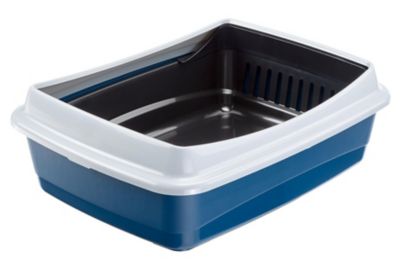 Ferplast Ariel Plus Cat Litter Box, Blue