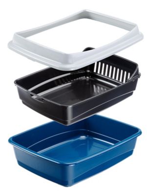 Image showing  Ariel Plus Cat Litter Box, Blue