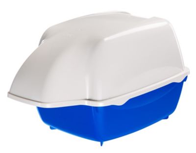 Ferplast Cosmic Hooded Cat Litter Box, Blue