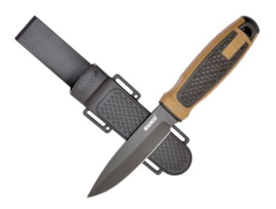 RUKO 4.25 in. Survival Boot Knife with Quick-Release Polypropylene Sheath