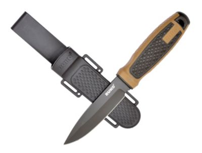 RUKO 4.25 in. Survival Boot Knife with Quick-Release Polypropylene Sheath