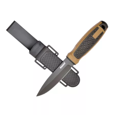 RUKO 4.25" Survival Knife with Quick Release Polypropylene Sheath Knives