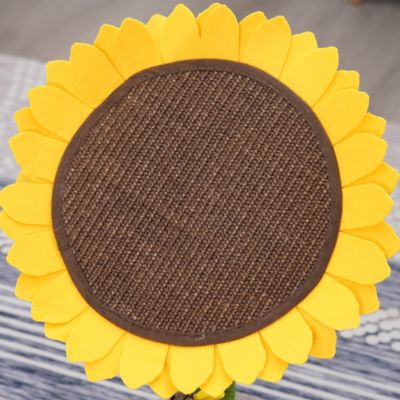 Image showing  23.2 in. Sunflower Cat Tree Bed 2-in-1 Climbing Activity Tower