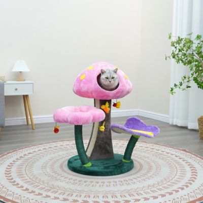 Image showing  31.1 in. Wonderland Cat Tree with Garden Inspired Condo and Perches