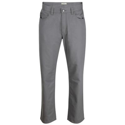 Blue Mountain Men's Relaxed Fit Mid-Rise 5-Pocket Basic Canvas Pants