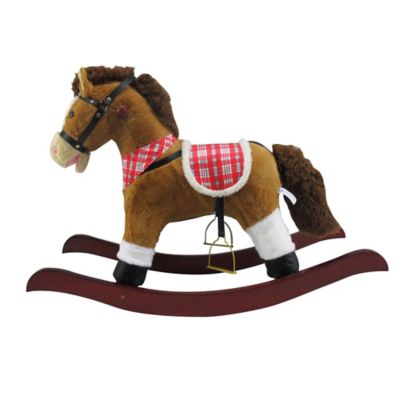 Red Shed Musical Horse Rocker Toy, 32 in. x 13 in. x 21 in.