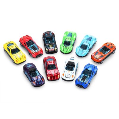 Image showing  Deluxe Die Cast Car Hauler with 10 Cars