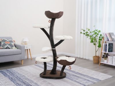 Image showing  59 in. 6-Level Blossom Flower Design Large Cat Tree