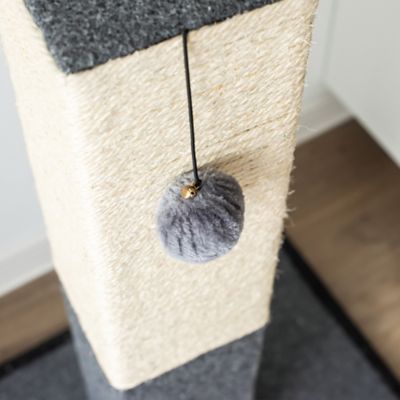 Image showing  32 in. Natural Minimalist Scratching Post Cat Tree with Natural Sisal Rope
