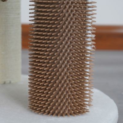 Image showing 6 th PetPals 49 in. 4-Level Pharaoh Natural Aesthetic Handwoven Cat Tower, White