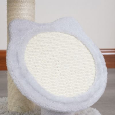 Image showing  37.5 in. Rockview Cat Tower with Cat-Shaped Sisal Scratch Pad