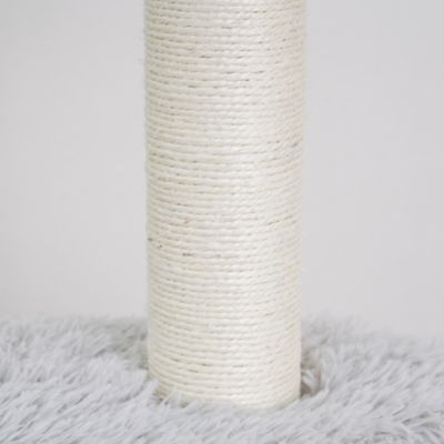 Image showing  37.5 in. Rockview Cat Tower with Cat-Shaped Sisal Scratch Pad