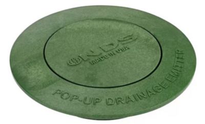 NDS Pop-Up Drainage Emitter Cover for 3 in. and 4 in. Drain Fittings, Green Plastic