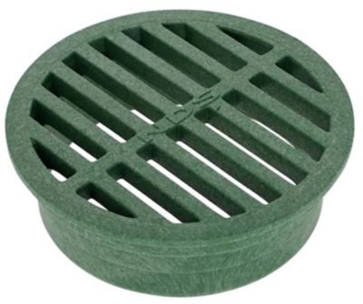 NDS 4 in. Round Plastic Grate, Green