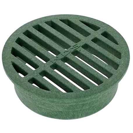 NDS 4 in. Round Plastic Grate, Green