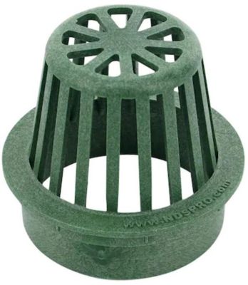 NDS 4 in. Round Plastic Atrium Grate, Green