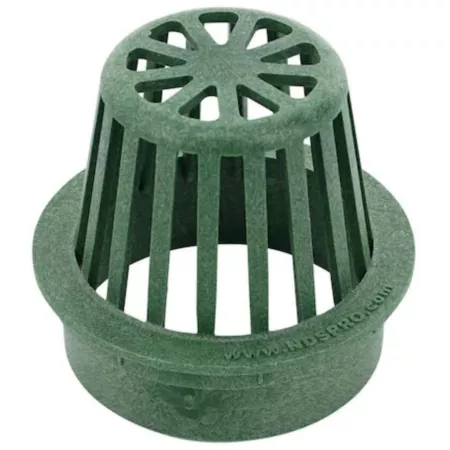 NDS 4" Round Plastic Atrium Grille Green Culvert Parts & Accessories