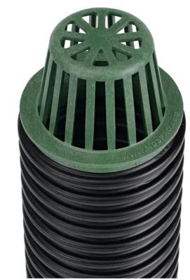 Image showing  4 in. Round Plastic Atrium Grate, Green