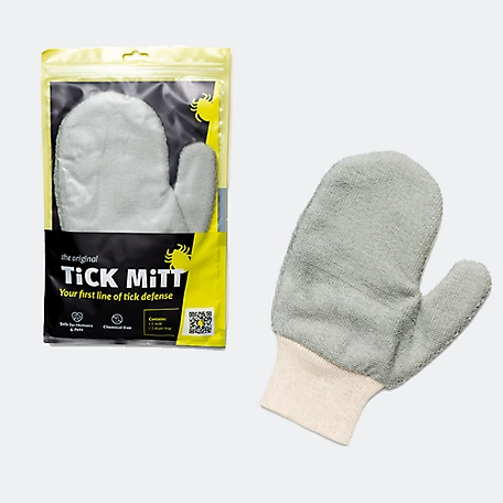TiCK MiTT Chemical-Free Tick Removal Tool for People and Pets, Gray