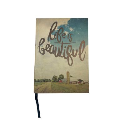 HaynesBesco Group Fabric Cover Journal - Life is Beautiful