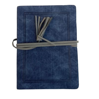 HaynesBesco Group Faux Leather Tassel Journal - Blue