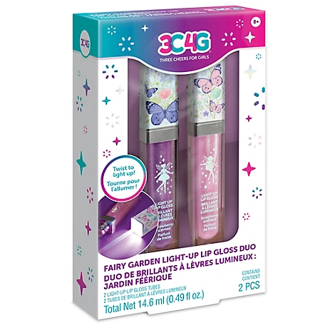 3C4G Three Cheers For Girls Fairy Garden Light-Up Lip Gloss Duo - 2 Gloss Tubes