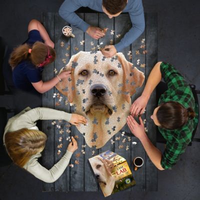 Image showing  I Am Lab - 550 pc. Dog Shaped Jigsaw Puzzle, 28 x 30 in.