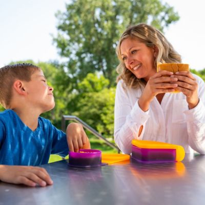 Image showing  Silicone Go Go Bowls: Set of 4: Sun Storm - Sizes: 10, 20, 30 oz. & Sandwich Size