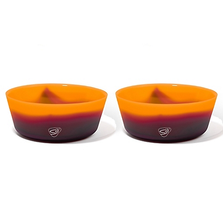 Silipint Silicone 18 oz. Squeeze-A-Bowl Set of 2, Unbreakable, Sun Storm