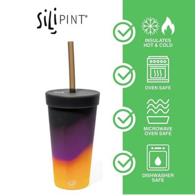 Image showing  Silicone Straw Tumbler Sun Storm - Reusable