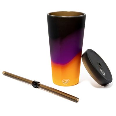 Image showing  Silicone Straw Tumbler Sun Storm - Reusable