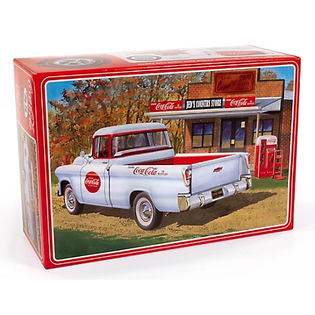 AMT 1:25 Scale Model Kit - 1955 Chevy Cameo Pickup Coca-Cola - 90 Parts