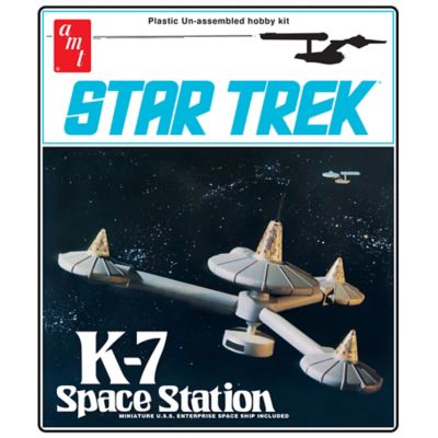 Image showing 9 th AMT Star Trek K-7 Space Station - 1:7600 Scale Model Kit -29 Parts
