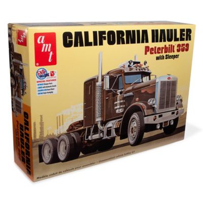 AMT 1:25 Scale Model Kit - Peterbilt 359 California Hauler with Sleeper - 300+ Parts