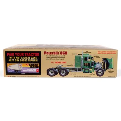 Image showing  1:25 Scale Model Kit - Peterbilt 359 California Hauler with Sleeper - 300+ Parts