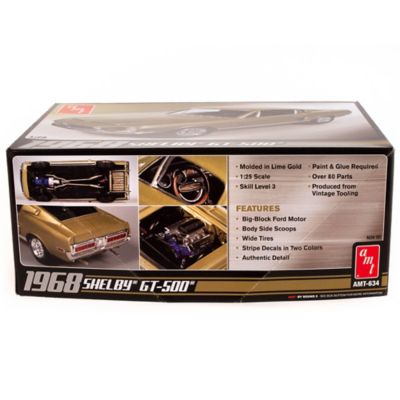 Image showing  1968 Shelby GT500 1:25 Scale Model Kit, Lime Gold, 80 pc.